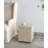 Square Capiz Stool, Cream