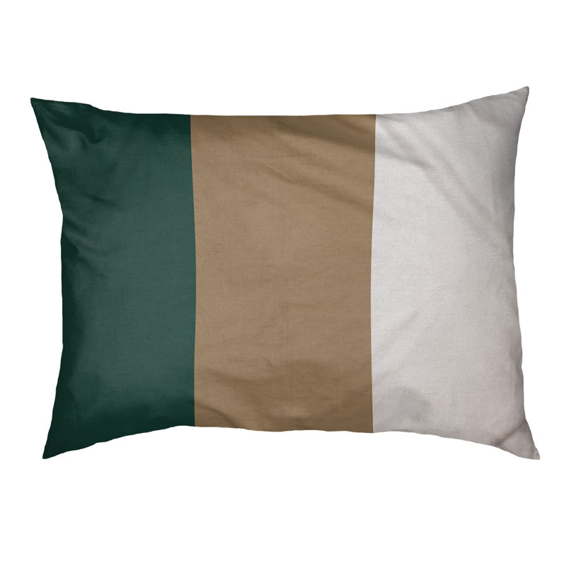 Coussin Atlanta, Grand (l 40 po x P 30 po x H 6,5 po), Green/Gold Middle