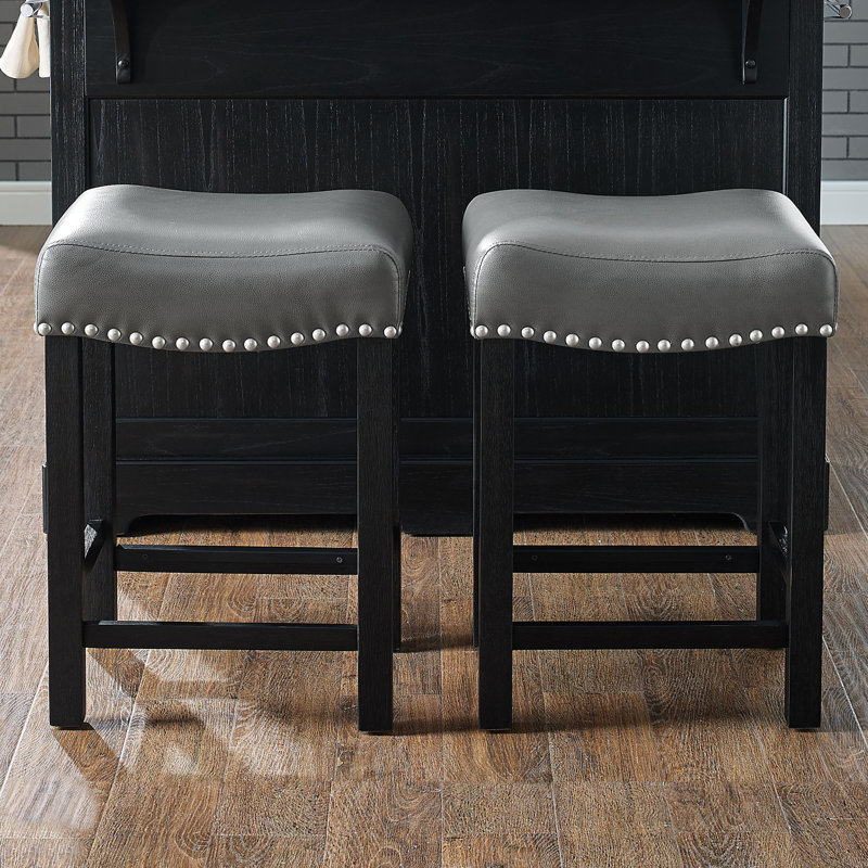 Erichsen 24.75" Counter Stool, Black