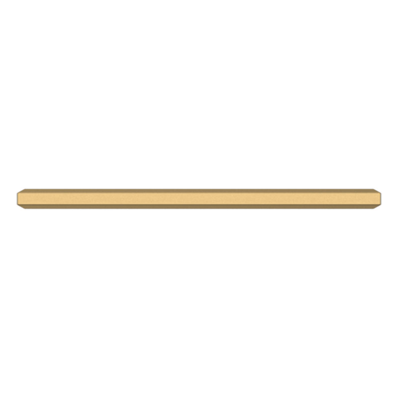 4413 Bevel Pull, 6" CTC, Satin Brass