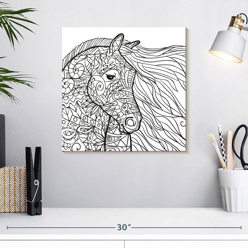 Cheval glamour Crowle, H 16 po x l 16 po
