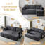 3 Seater Linen Sofa-1497130516