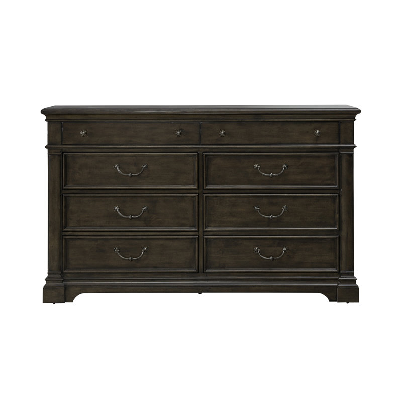  Commode 8 tiroirs Tawona avec tiroirs doublés de feutre et de cèdre