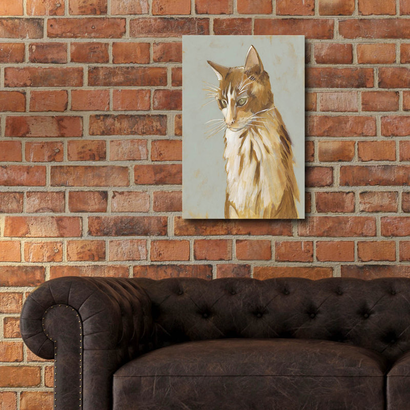 Art mural en verre épique «Lap Cat 2» par Chariklia Zarris, 16 po x 24 po, H 24 po x l 16 po