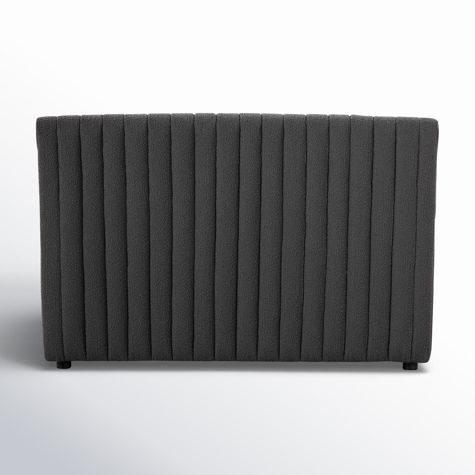 Brandt Bench, 31.5" H x 49" W x 28" D, Fiqa Charcoal Boucle
