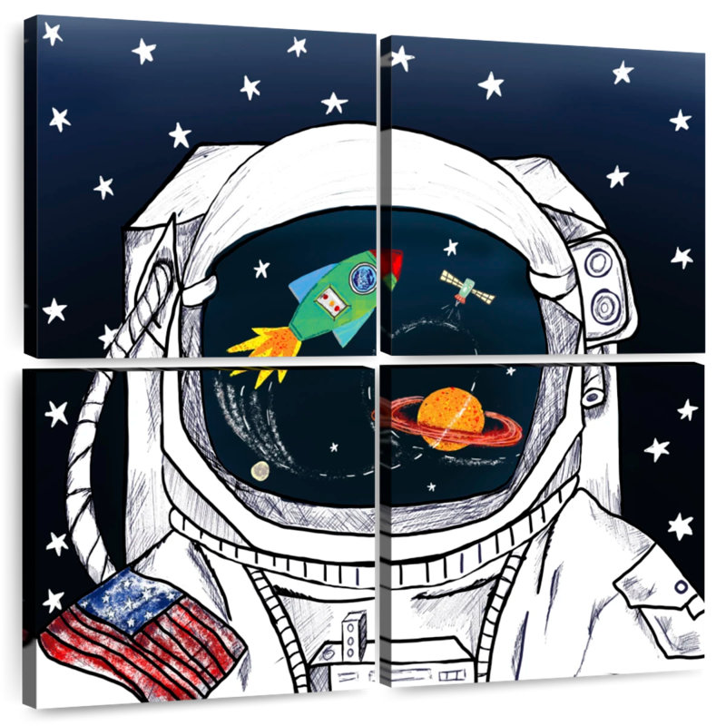 Oberle Looking At The Galaxy I, 45" H x 45" W