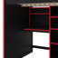 Lit mezzanine de jeu complet complet avec bureau, plusieurs supports de rangement et des lits à DEL personnalisables, lit mezzanine de jeu en bois avec armoire de rangement et échelle d'accès-52527002