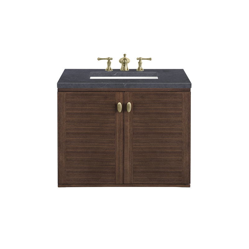 Amberly 30'' W Single Vanity, Charcoal Soapstone, 8" Widespread