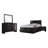 4-piece California King Bedroom Set Black
