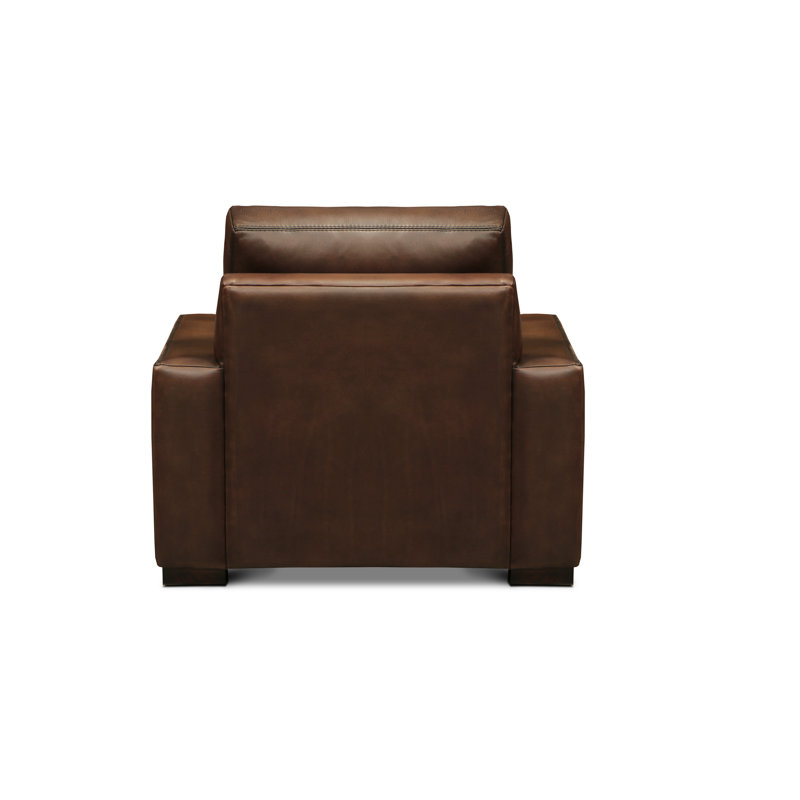 Urban Cowboy Leather Club Chair, Polo (Maestro Artisano), Espresso