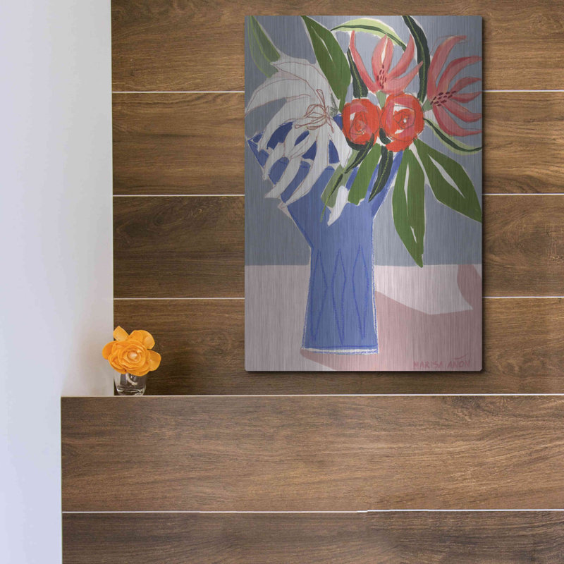 "Spring Florals 10" par Marisa Anon, H 16 po x l 12 po