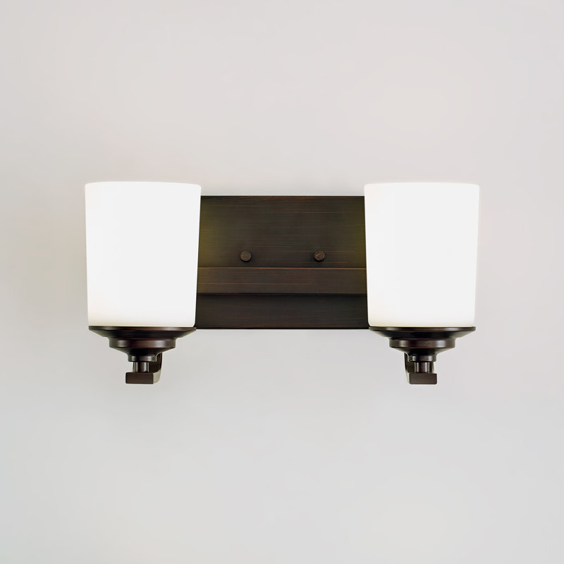Kemal Dimmable Vanity Light, No Bulb Included, 2-Light, Bronze