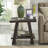 Rich Espresso Shelf End Table