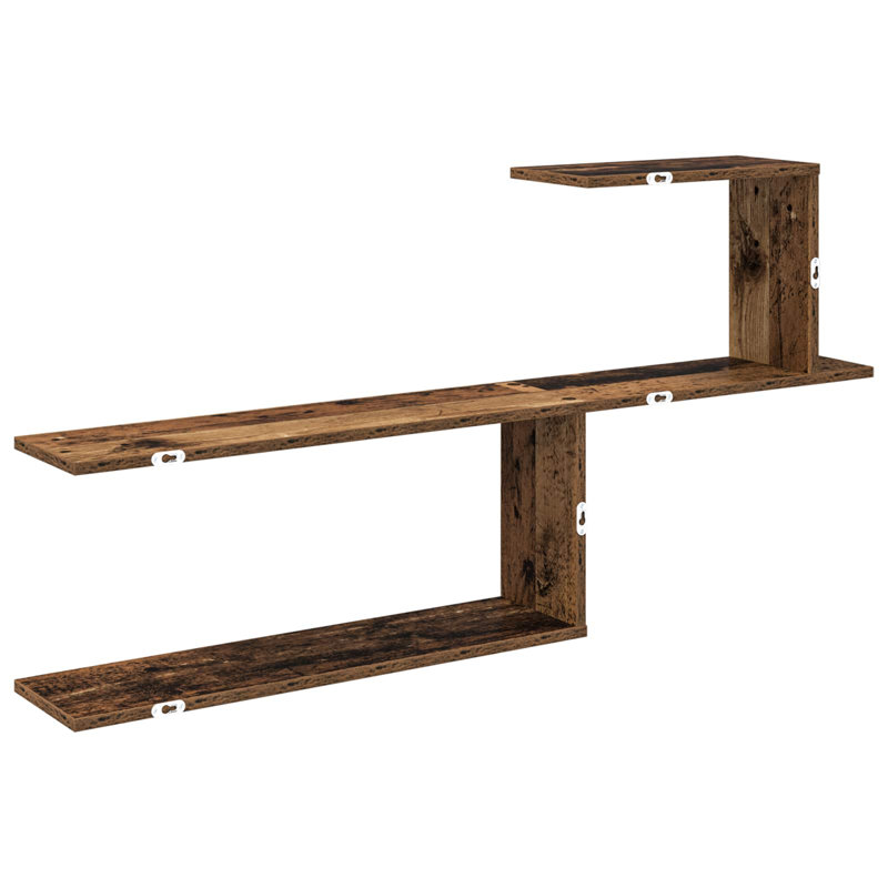  Wall Shelf with Shelf with Storage Engineered Wood Shelves Solution