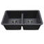Évier de cuisine à double cuve encastrable 33 po x 19 po Quartz 50/50-100413114