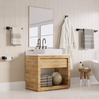  4 - Piece Bathroom Hardware Set, SUS 304 Stainless Steel, Rust-Resistant, Quality-Tested