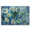 «Pretty Blue Floral» par Silvia Vassileva, art mural en verre acrylique-626942004