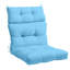 Coussin de chaise à dossier haut 2P imperméable avec ceinture antidérapante, rembourrage en mousse cassée et en coton, convient aux meubles de jardin intérieur / extérieur.-1851083488