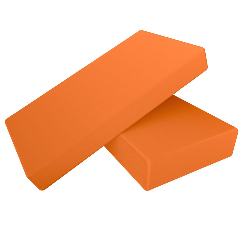 Paquet de 2 feuilles de microfibre brossée ultra douce, Orange