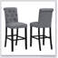 Leviton Solid Wood Tufted Asons Barstool, Set of 2-458338921