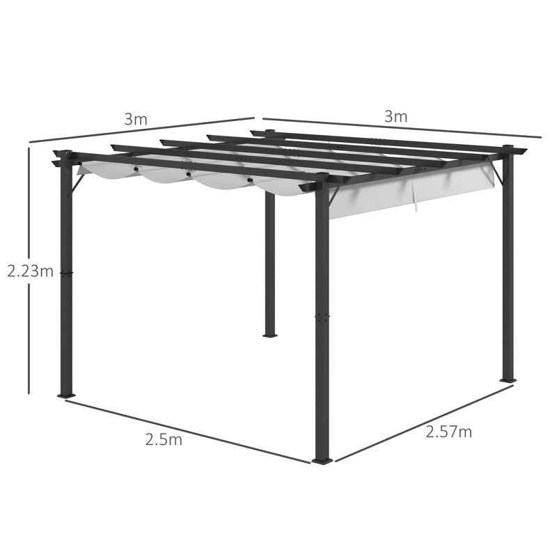 Bartolomea 3m x 3m Pergola