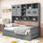 Daybed with Trundle, Shelves and All-in-One Cabinet-991198442-991198443