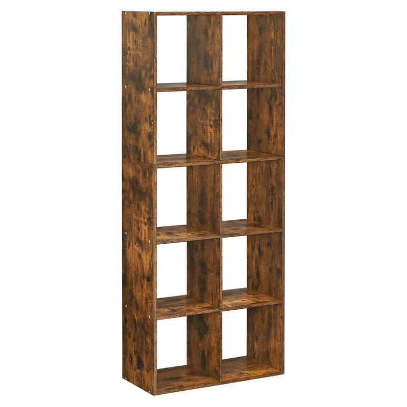 Annahbella 66cm W Manufactured Wood Shelving Unit, Rustic Brown