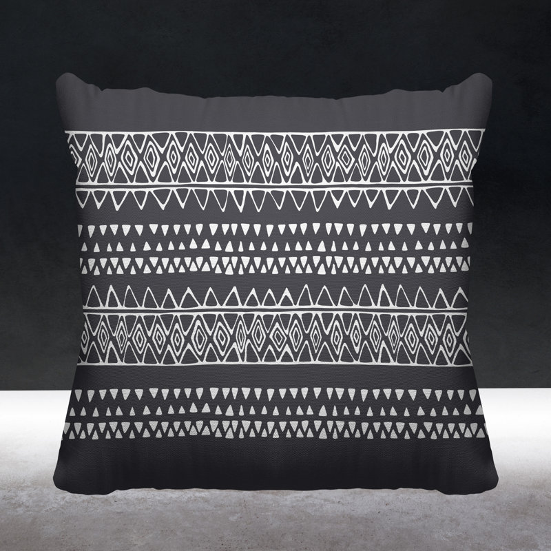 Housse et insert de coussin extérieur carré Ara, L 15 po x H 15 po, Gris