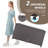 Pegpe firthert 52 " W 133 Gallons Wicker Deck Box with Wheels in Brown