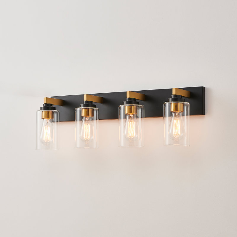 Imko Vanity Light, 4 lights, Black/Gold