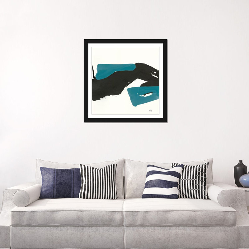 « minimal panel i "crop crop » par chris paschke, impression sur toile, H 24 po x l 24 po x P 1 po, Papier avec cadre noir