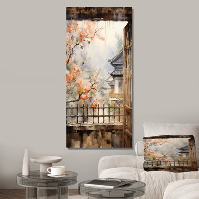 Beige Window To Osaka II - Japan Wall Art Osaka Large Wall Art