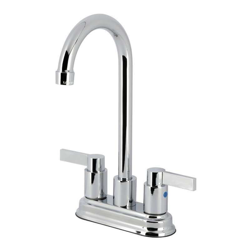 Kingston Brass Nuvofusion Two-Handle 2-Hole Deck Mount Bar Faucet