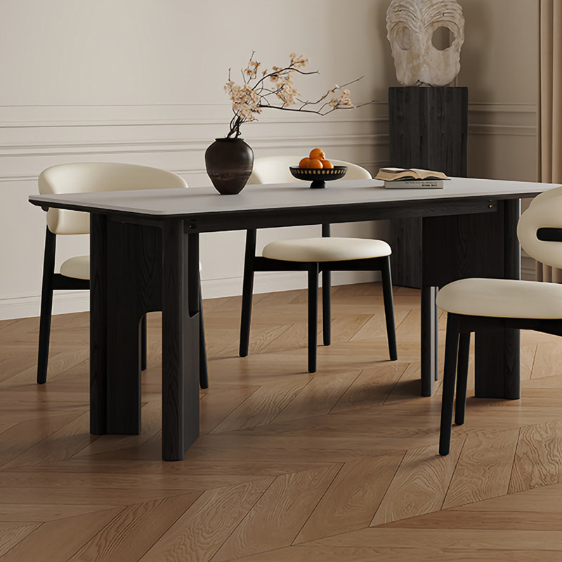Ensemble de tables haut de gamme de style français rétro en bois massif, 5, H 29,52 po x L 55,11 po x l 31,49 po