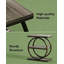 Table de bout, table d'appoint à 3 niveaux, table de thé pour l'intérieur