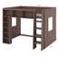 Wooden Loft Bed With Storage Shelves-376085801
