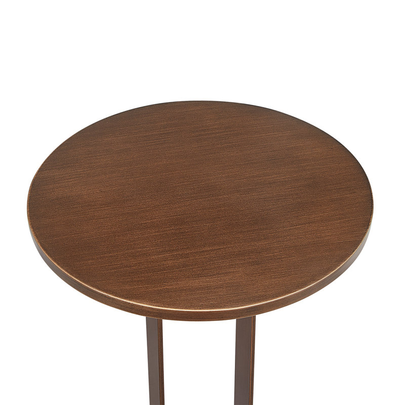 Table d'appoint ronde en bronze antique Tareel