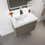 Meuble-lavabo mural 30 po avec lavabo-372117243