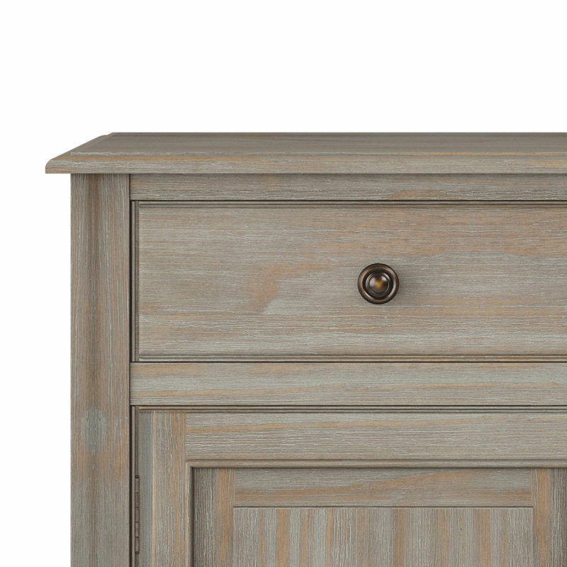 Meuble d'entrée Connaught en bois massif gris vieilli