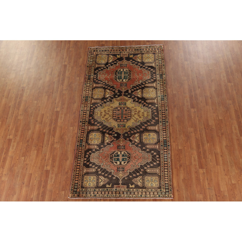 Tapis géométrique en laine 5 x 9