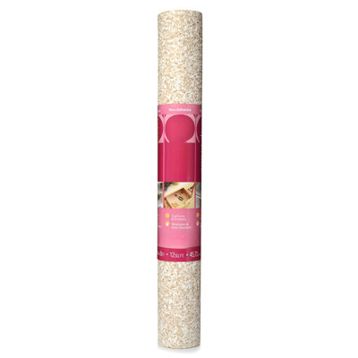 Doublure de tablette Grip Prints, doublures durables et non adhésives, tiroir antidérapant et doublure d'armoire, 18 po x 8 pi, granit beige, paquet de 1 rouleau