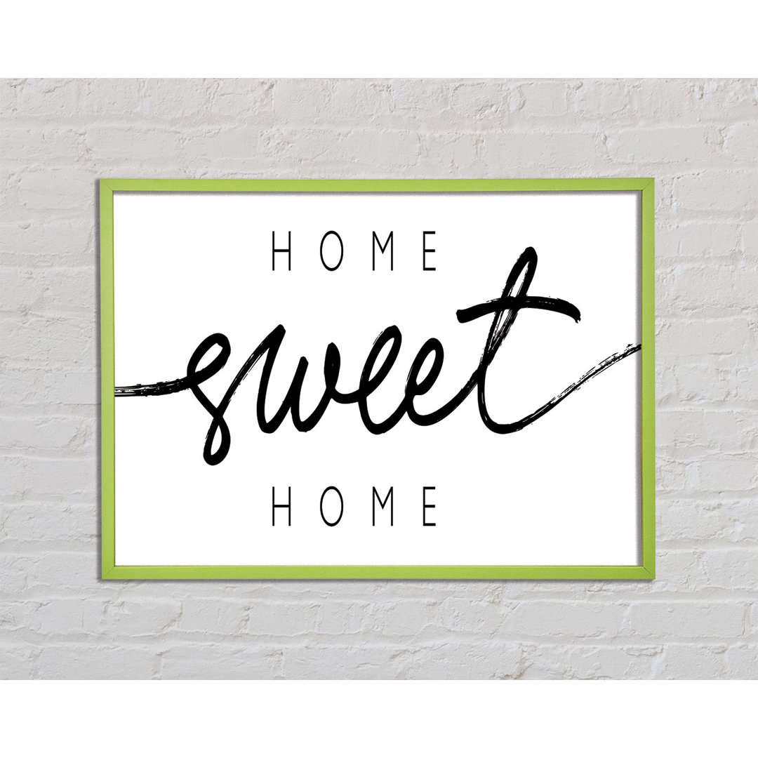 Arvia Home Sweet Home Quirky - Einzelner Bilderrahmen Kunstdrucke