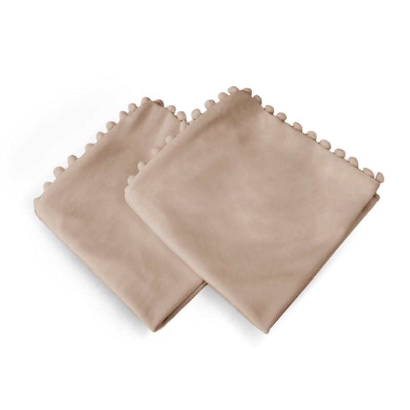 Knowles Square Throw Pillow Cover, Taupe, 66cm H x 66cm W x 1cm D