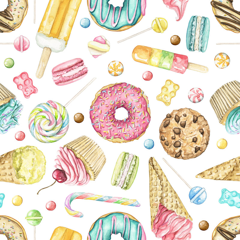 Aappo Bright Sweets, H 12 po x l 12 po
