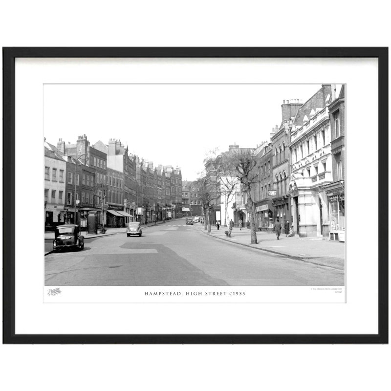 Hampstead, High Street C1955 by Francis Frith - Single Picture Frame Print, 28cm H x 36cm W x 2.3cm D
