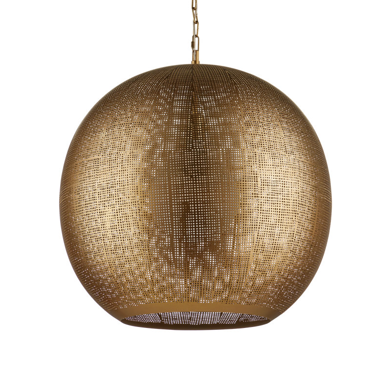 Buckram 1 - Light Pendant, Antique Brass, Antique Brass