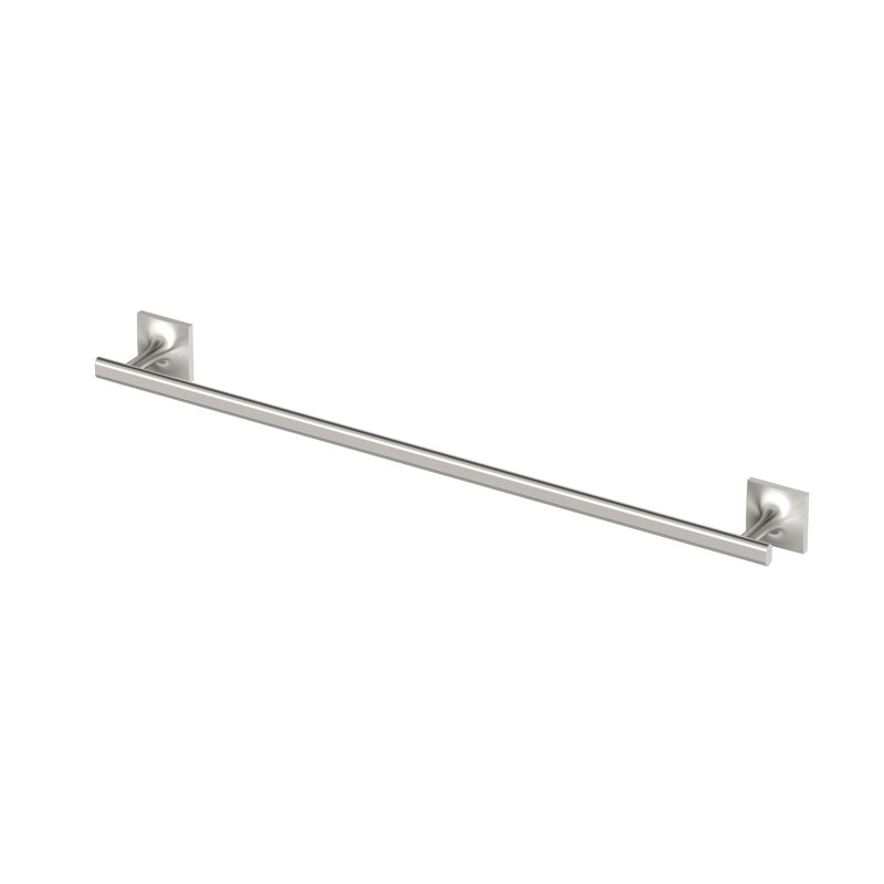 Porte-serviettes de salle de bain mural 24 po Waterline, Nickel satiné