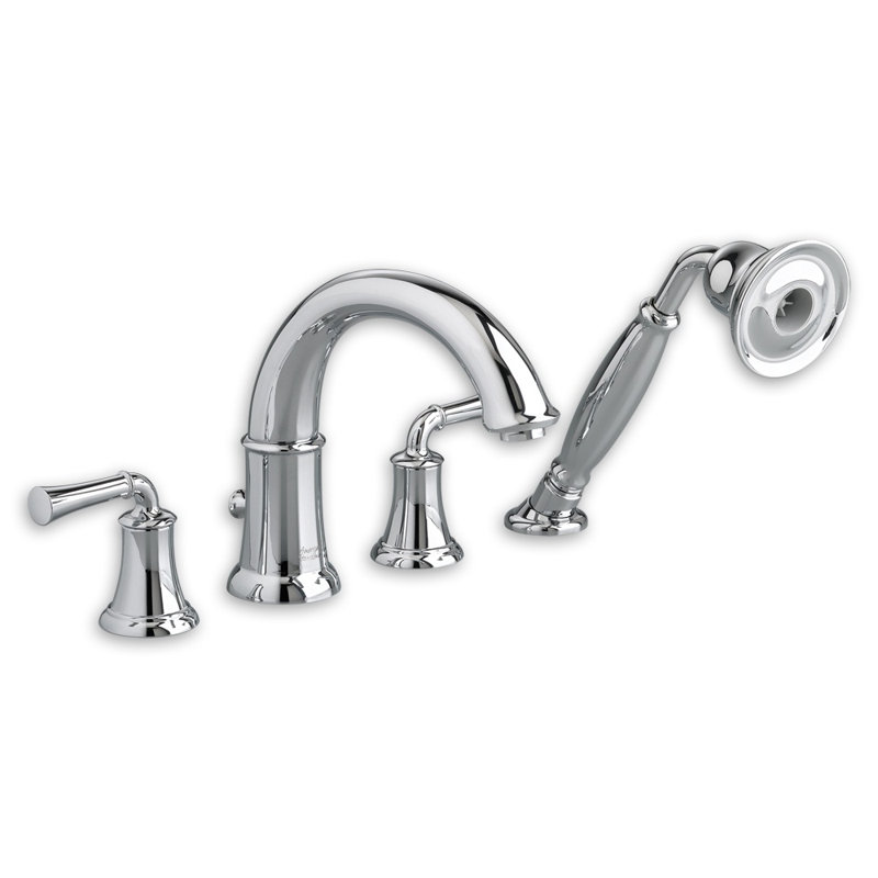 Robinet de baignoire romaine à fixation sur le comptoir Portsmouth, Chrome poli