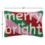 Merry And Bright Rainbow Hook Pillow