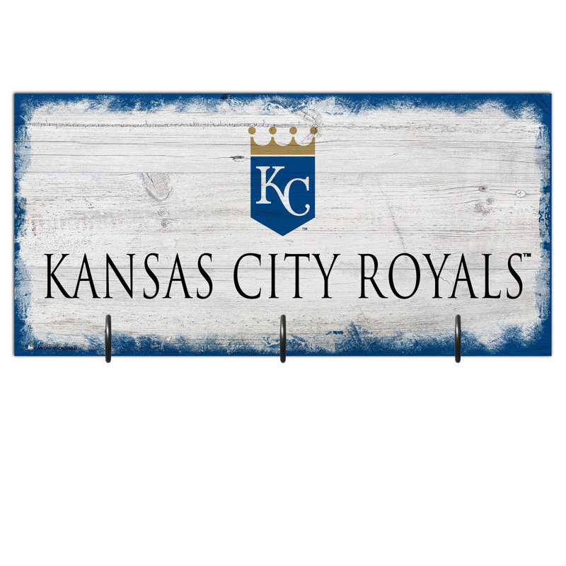 3 - Hook Wall Mounted Coat Rack, Kansas City Royals